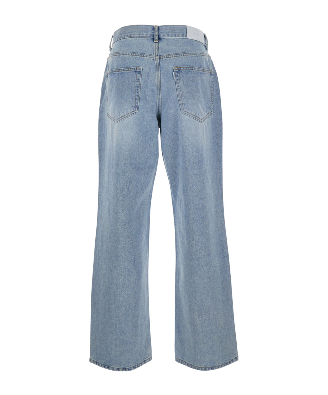 Dunst Light Blue Five Pocket Jeans With Logo Patch On The Back