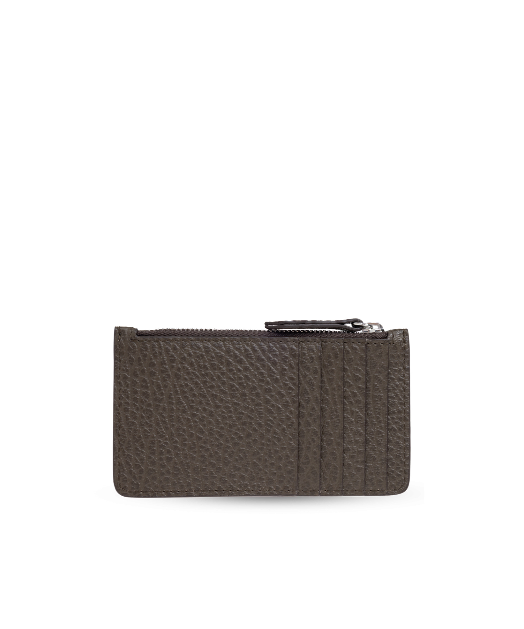 Maison Margiela Four-stitch Leather Card Holder In Black