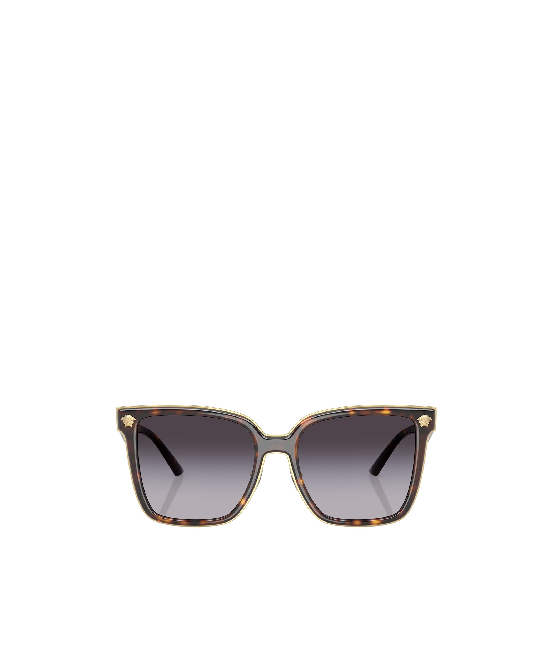 Versace Medusa Plaque Detailing Sunglasses In Gray