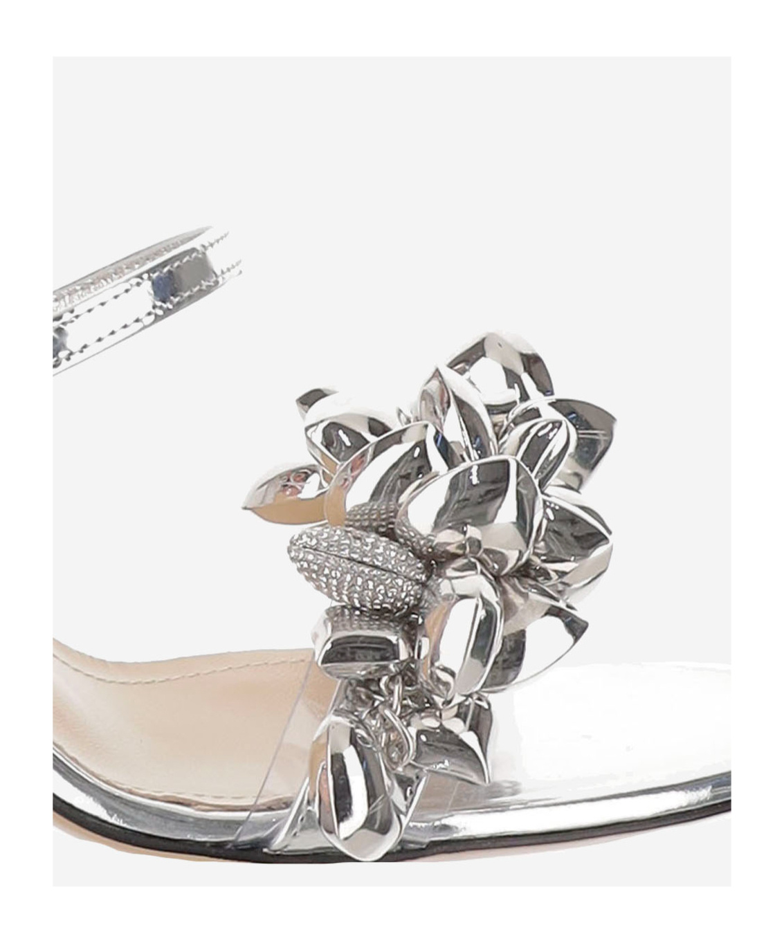 Machmach Ankle Strap High-heeled Sandals In Gray