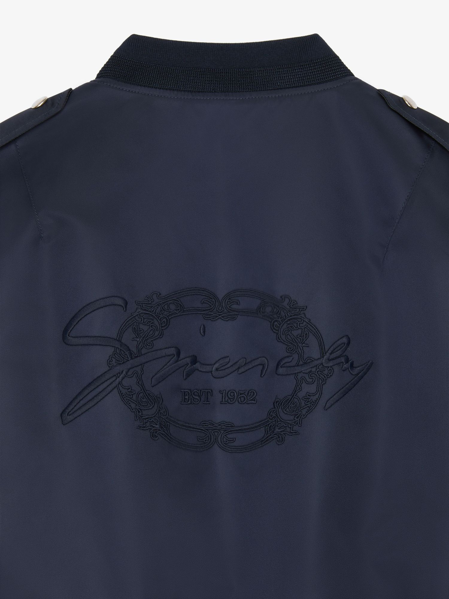 Givenchy Badge Pilot Jacket In Blue
