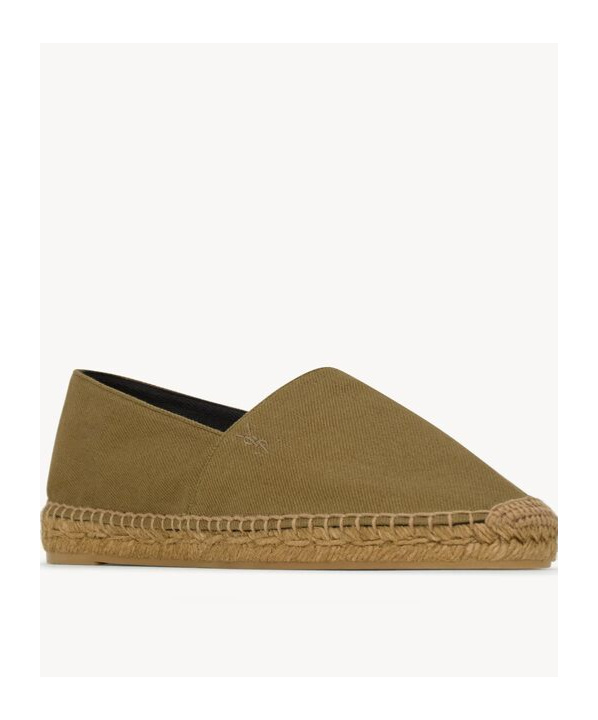 Saint Laurent Espadrilles In Cotton Gabardine In Brown