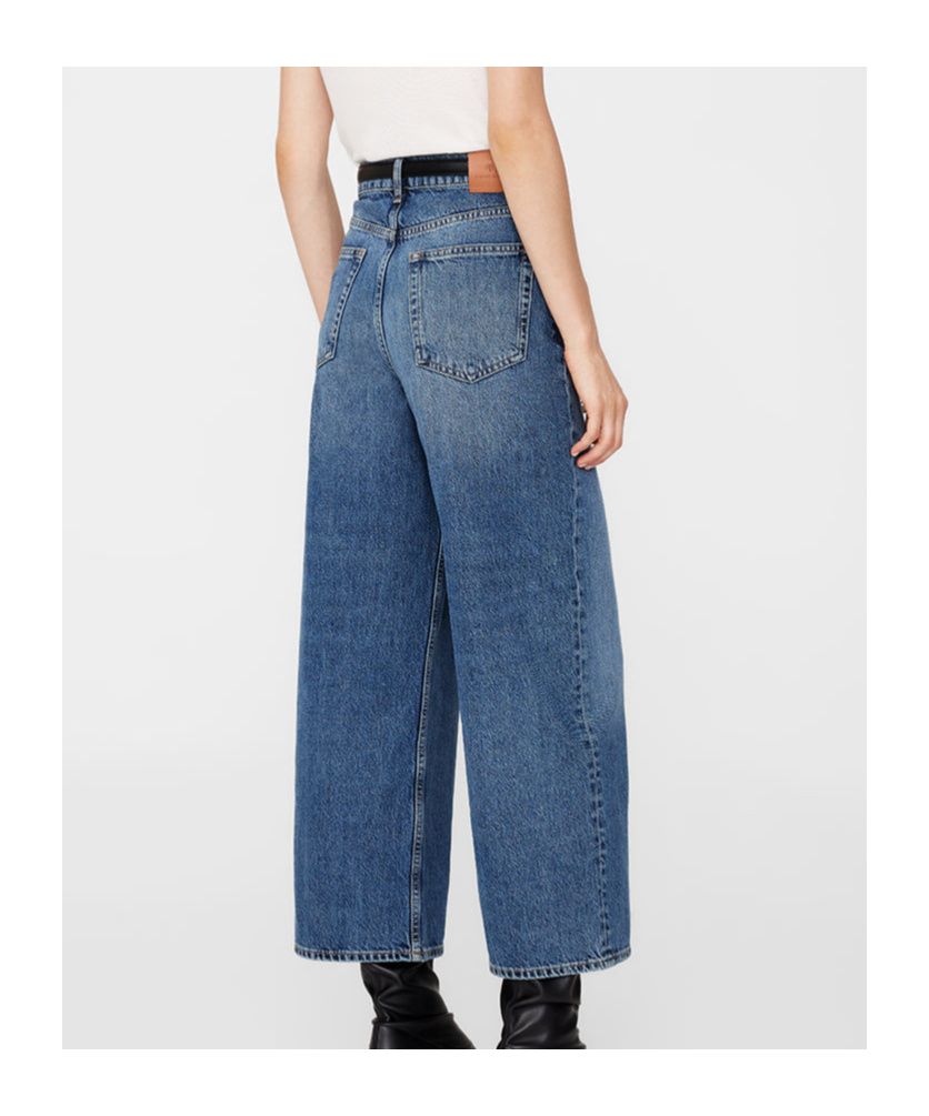 ANINE BING BELT-LOOP JEANS