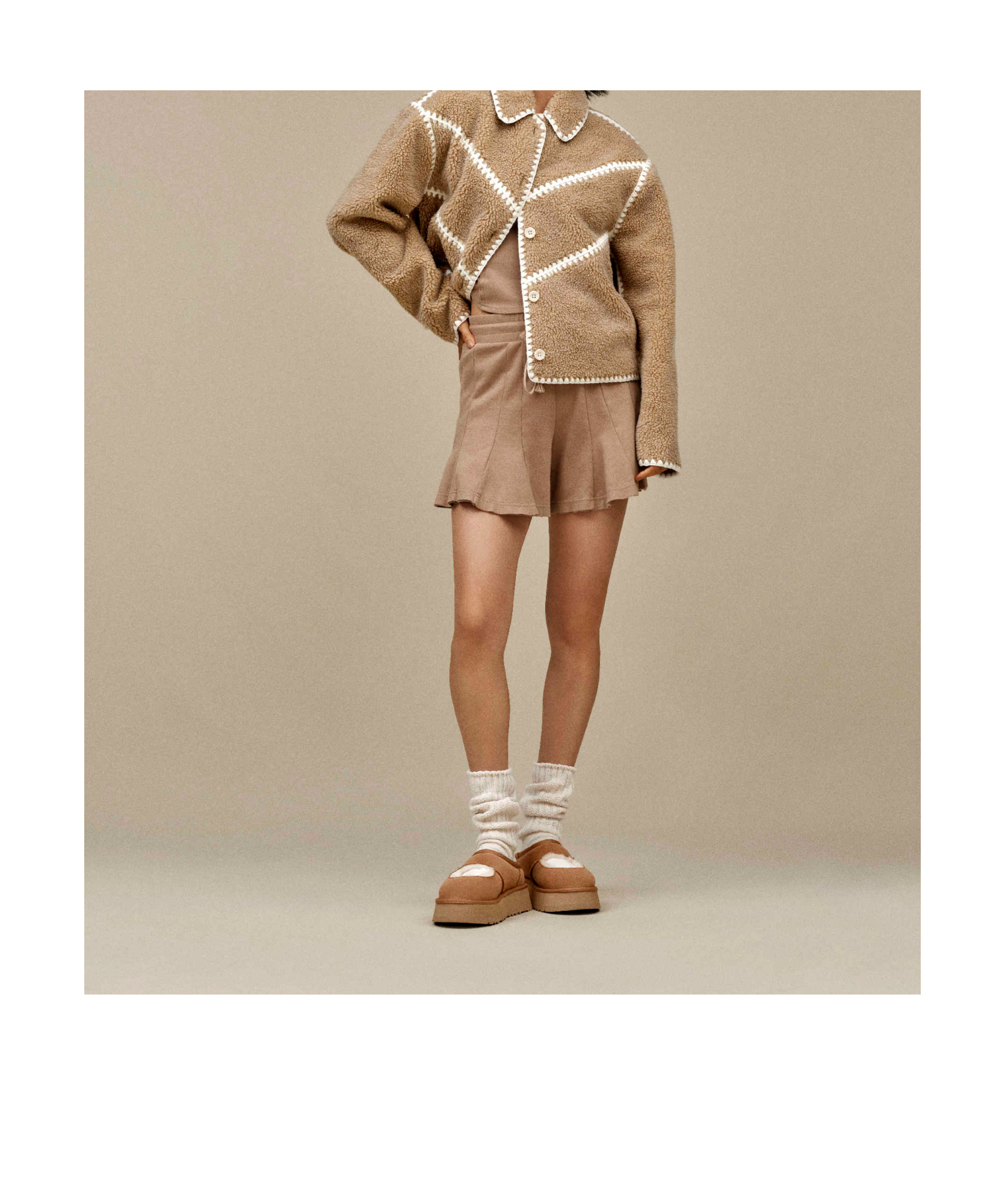 Ugg Bea Mary Jane Sabot In Brown