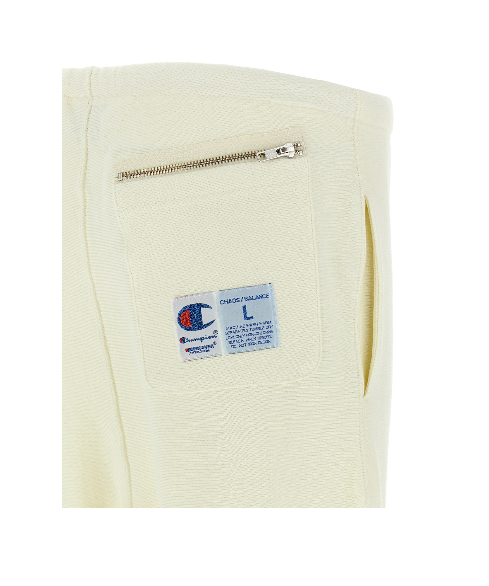 Undercover Champion Joggers Featuring Elastic Waistband In White