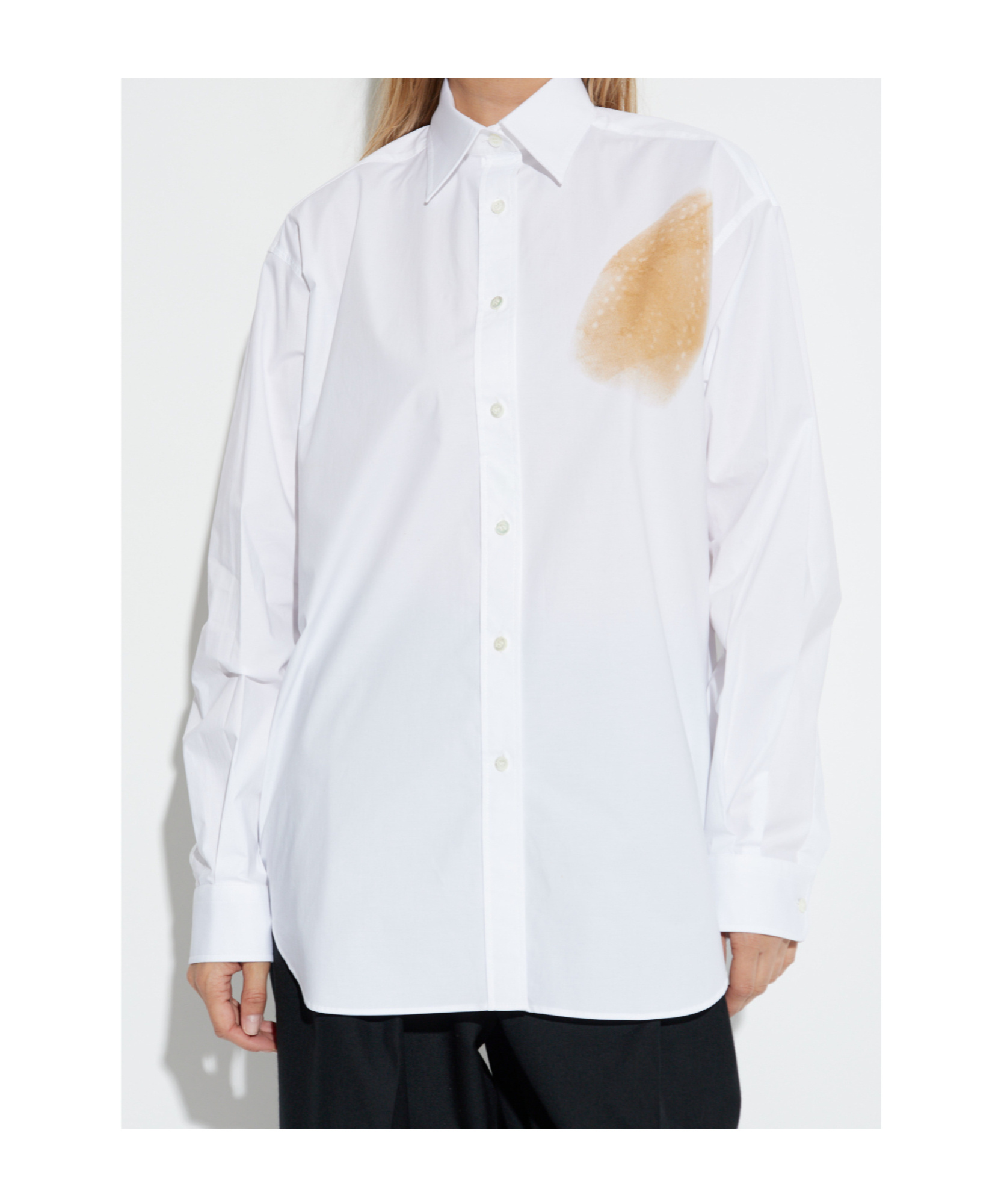 Moschino Long Sleeve Shirt In White