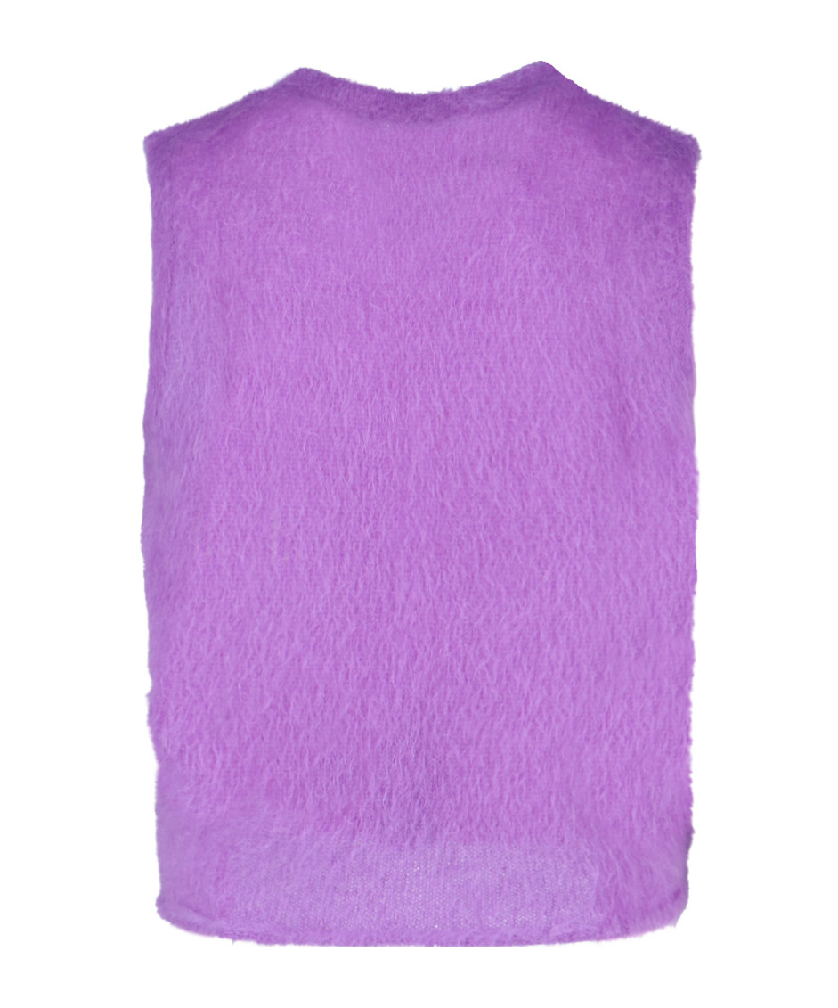 Erl Diamond Waistcoat In Purple