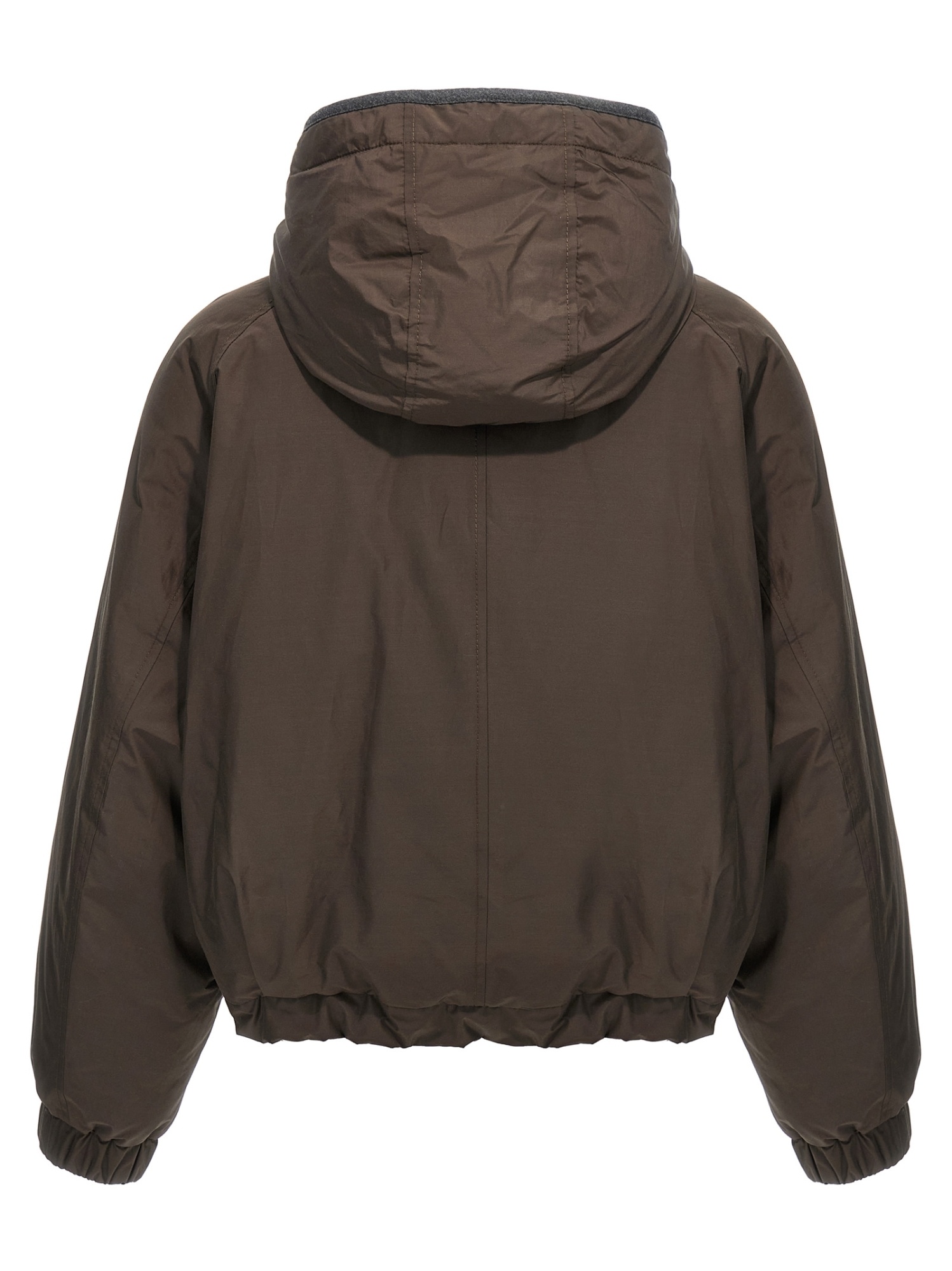 Shop Brunello Cucinelli Long Sleeve Cotton Coat