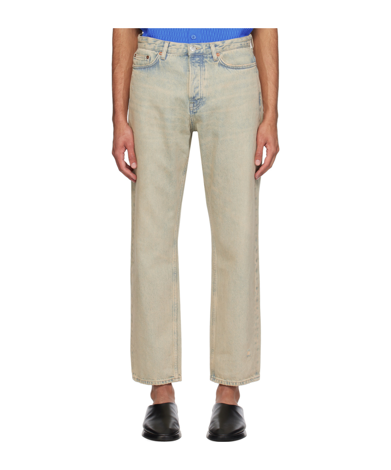 Samsoe & Samsoe Denim Trousers With Belt Loops