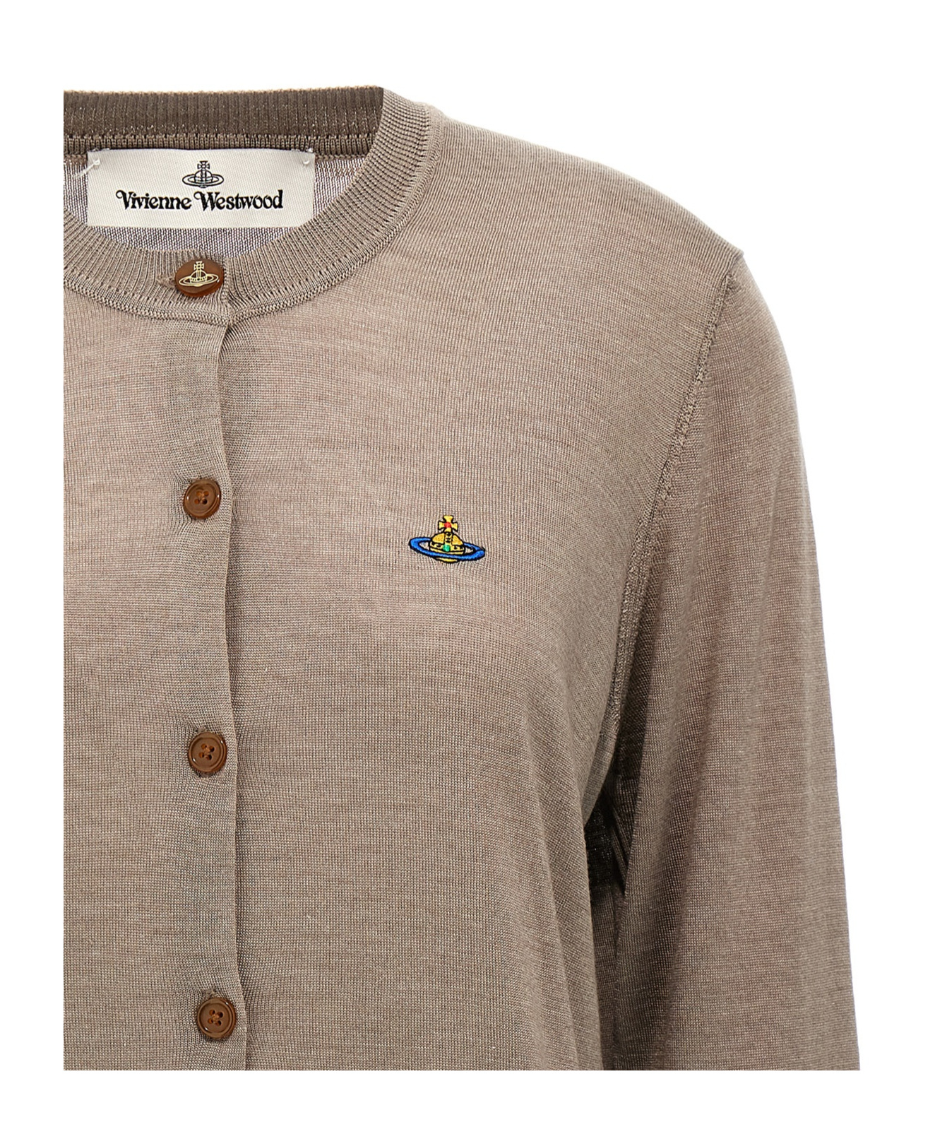 Vivienne Westwood Bea Sweaters And Cardigans Beige In Gray