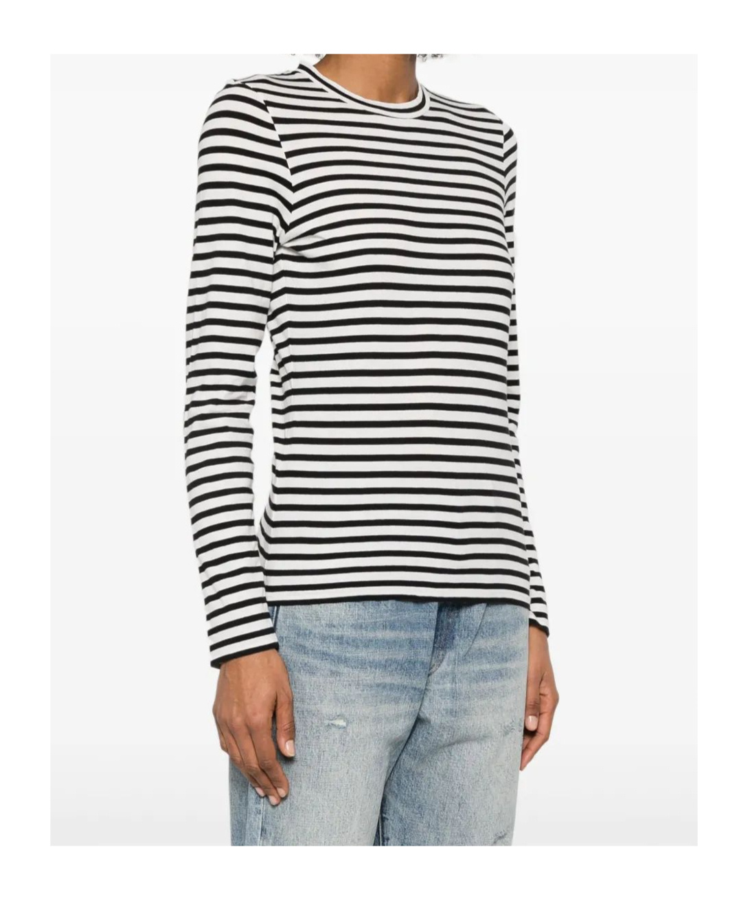 Nili Lotan Striped Graphic T-shirt