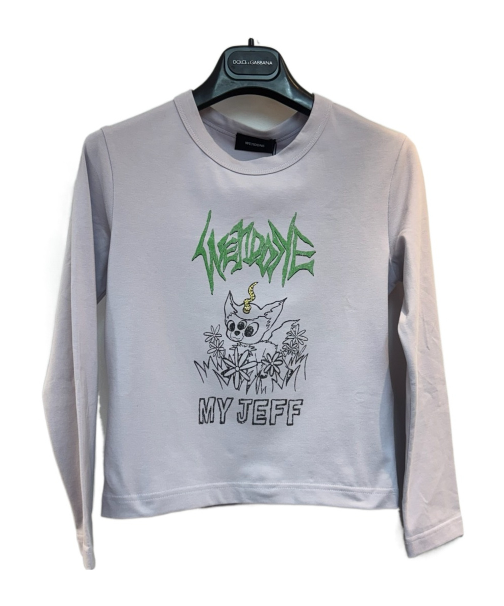 We11 Done Crewneck Sweater In Lilac