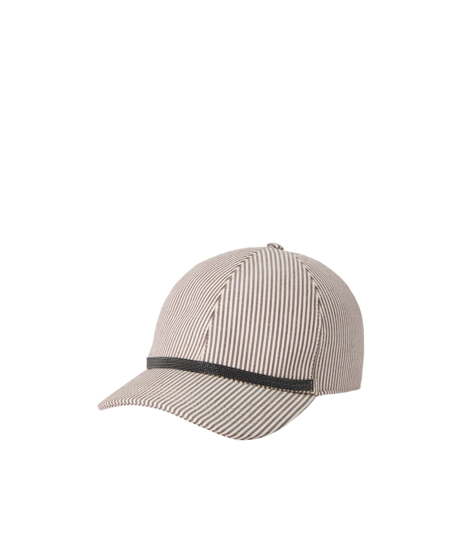 BRUNELLO CUCINELLI STRIPED CAP