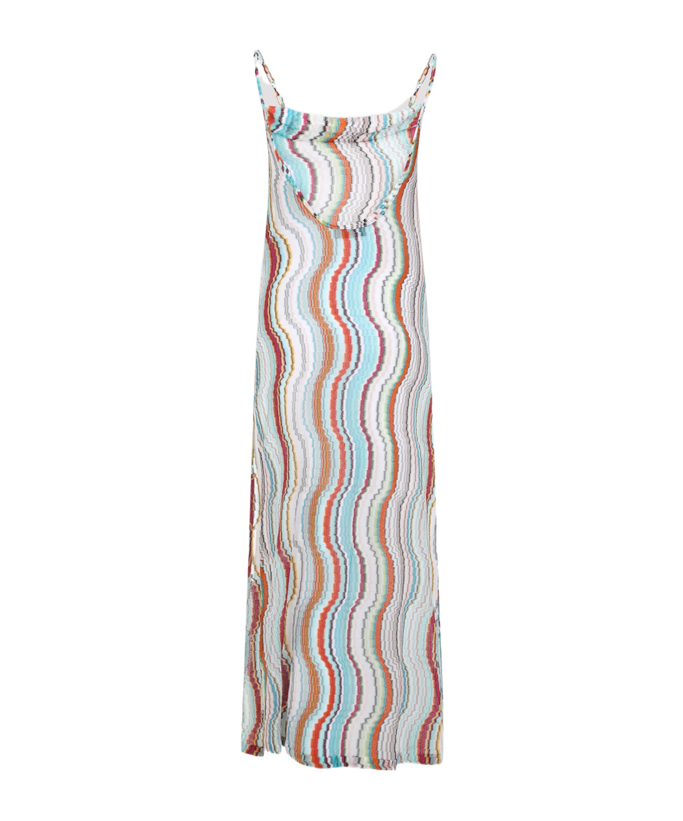 Missoni Zig-zag Halter Top In Chevron Resort Multicolor In White