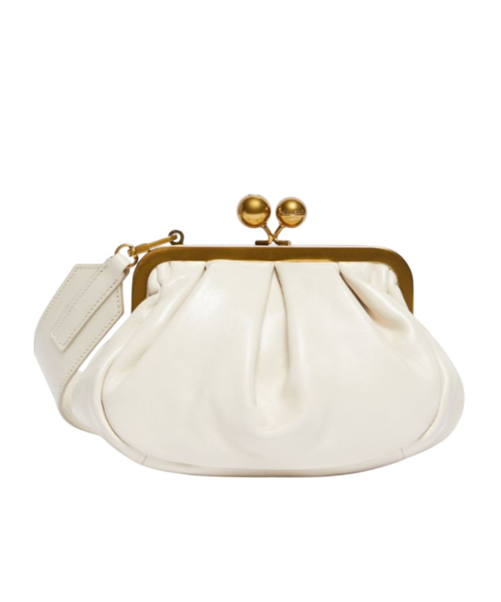 Weekend Max Mara Small Crinkled Leather Pasticcino Bag