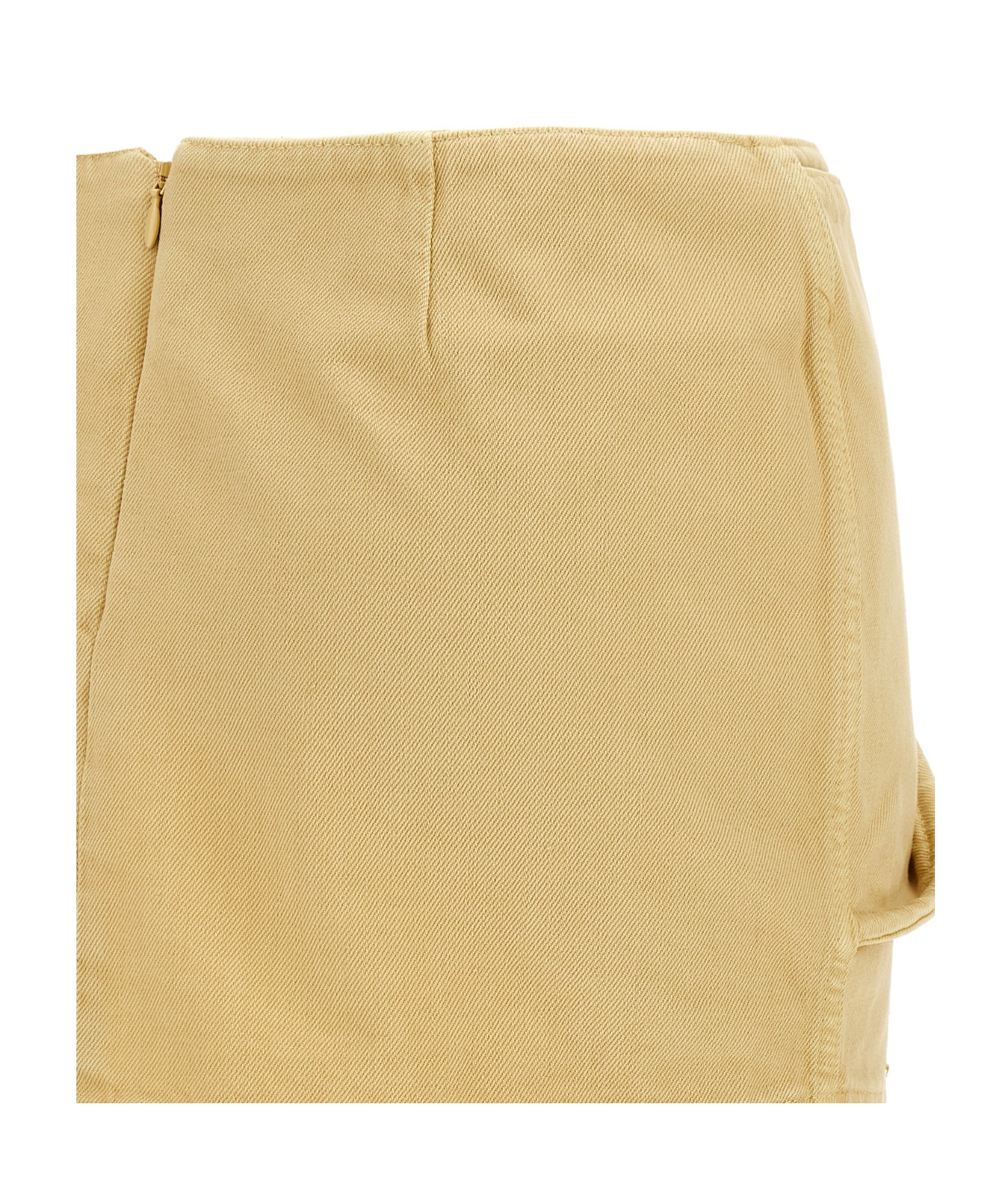 Shop Magda Butrym Floral-embellished Miniskirt In Yellow
