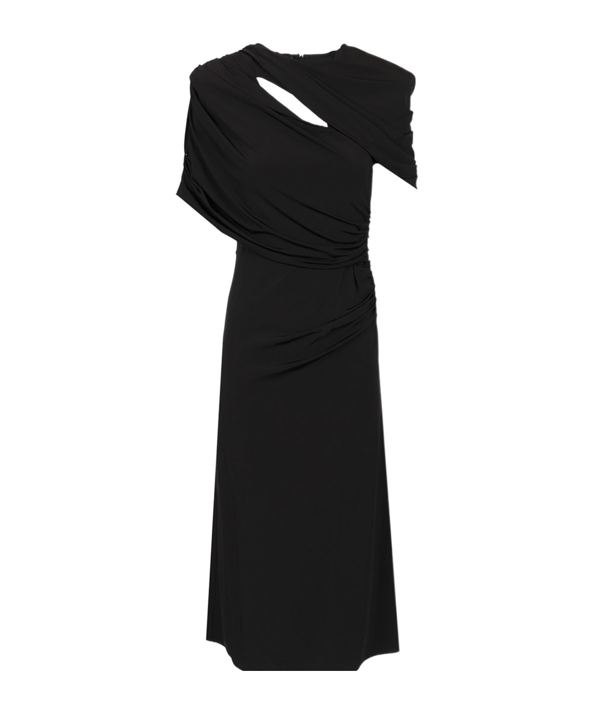 Stella Mccartney Midi Wrap Dress Dresses Black In Black