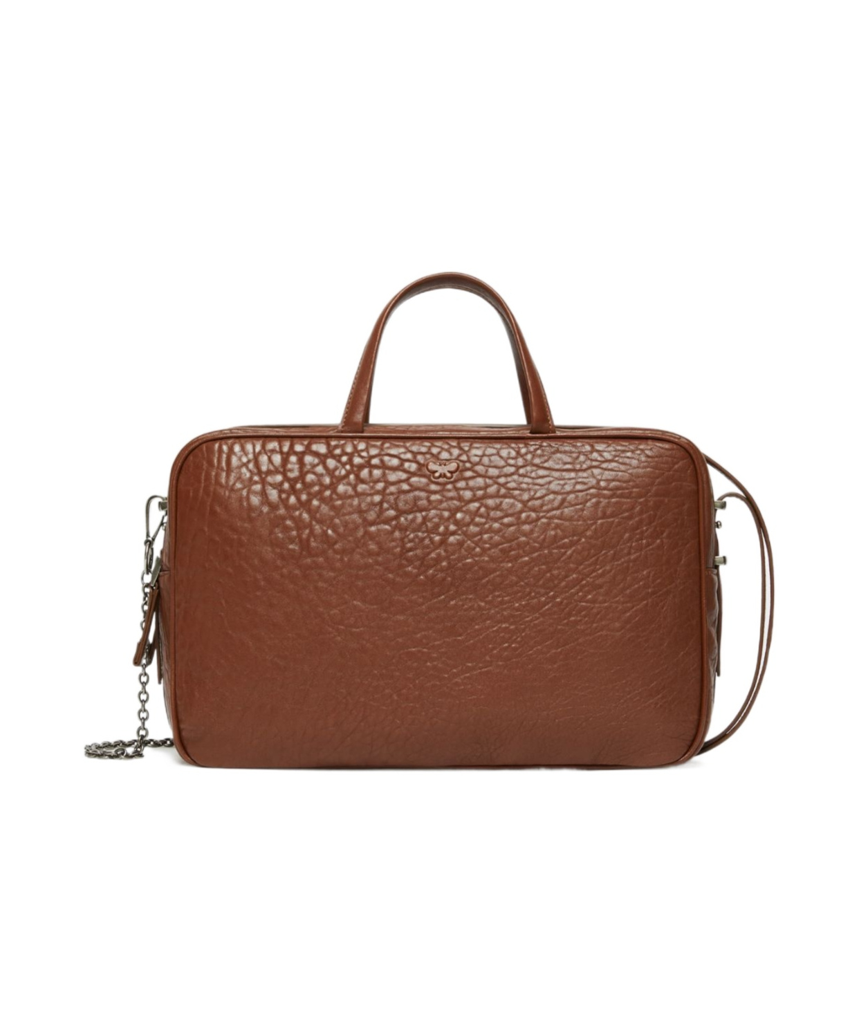 Weekend Max Mara Large Nappa Leather Boston Bag In Brown