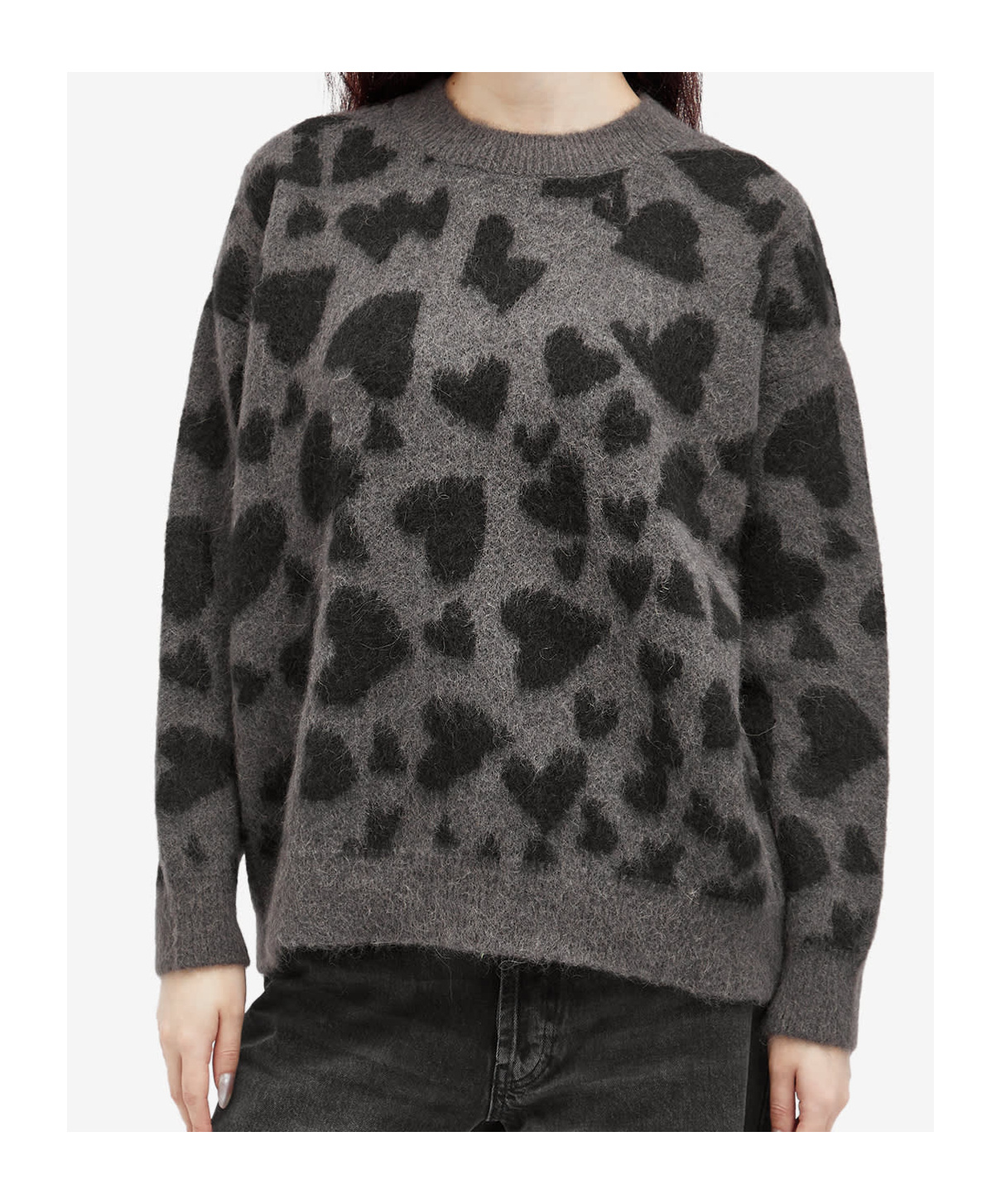 Shop Anine Bing Long-sleeved Sweater In Black