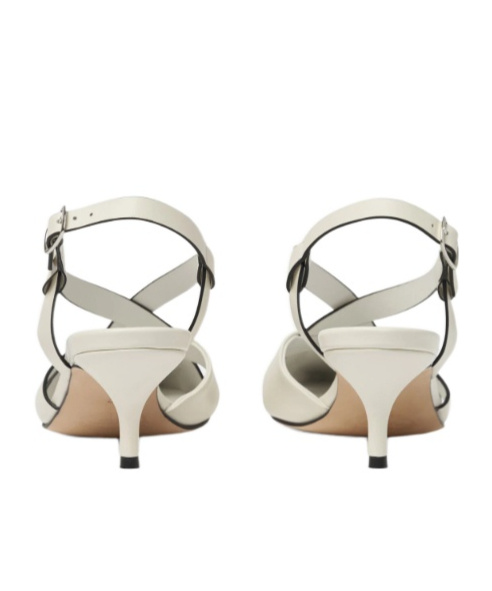 Scarosso Clio Slingback Pumps In White