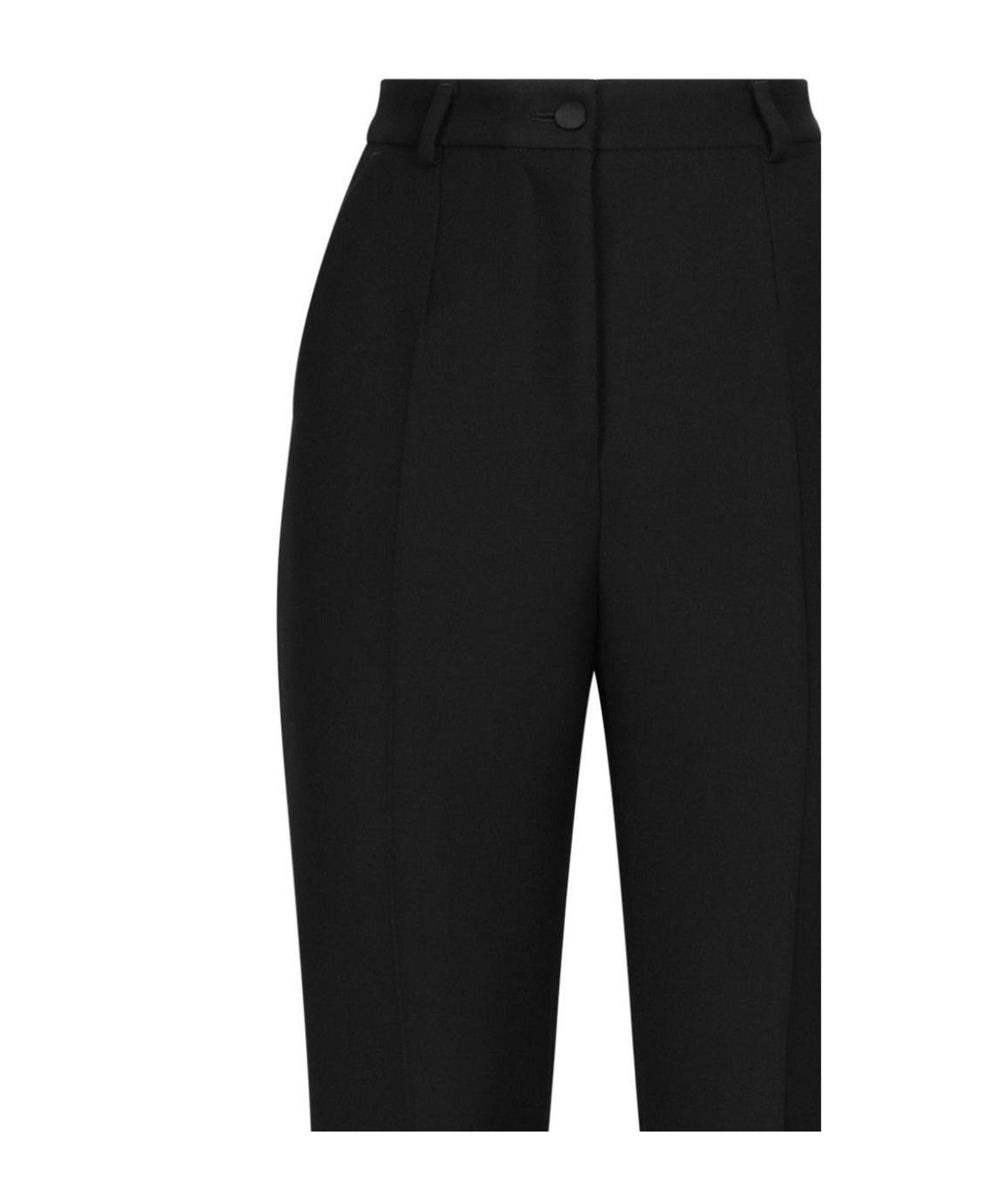 Dolce & Gabbana Pleated Wool-blend Gabardine Straight-leg Pants In Black