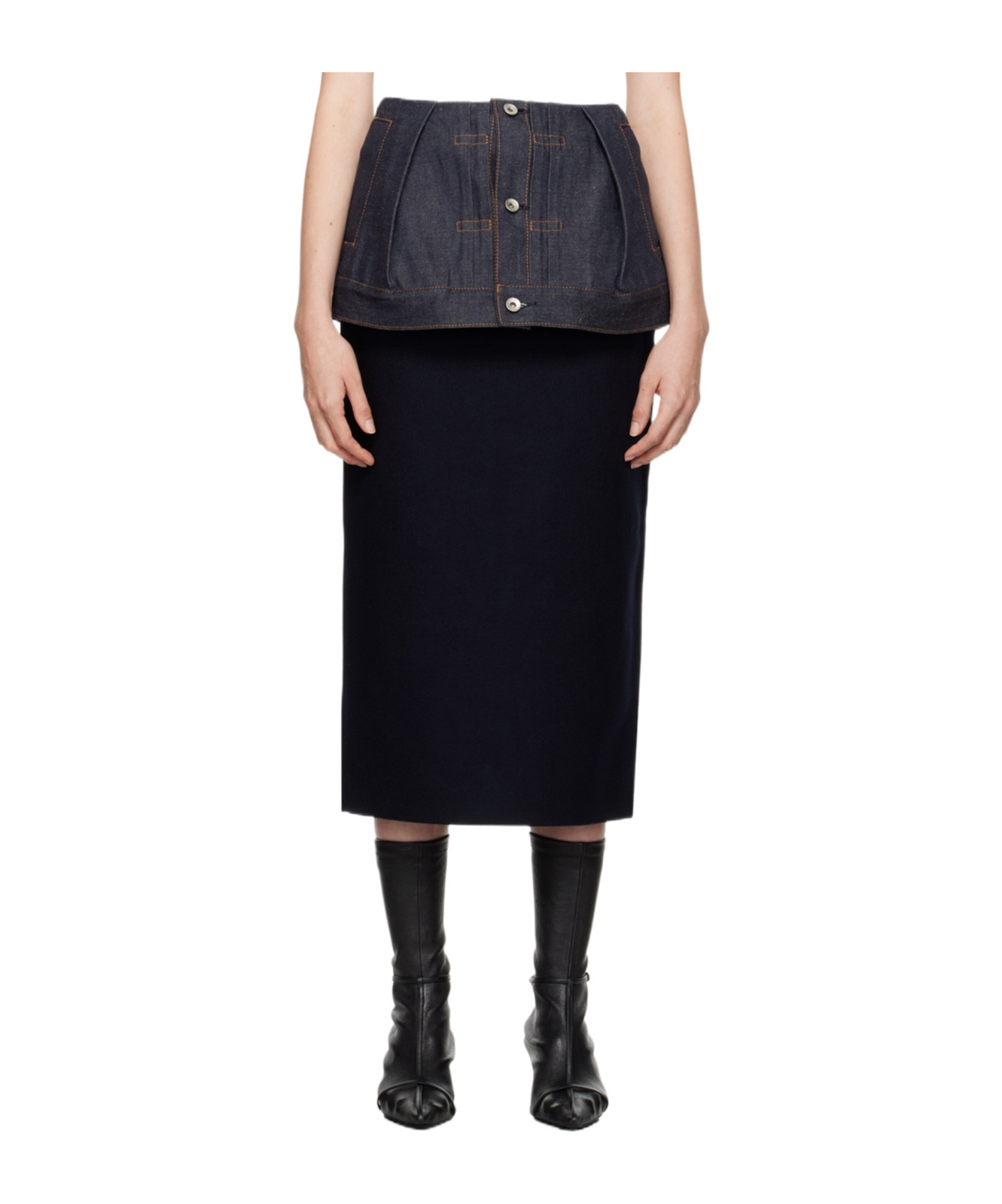 SACAI LAYERED SKIRT 
