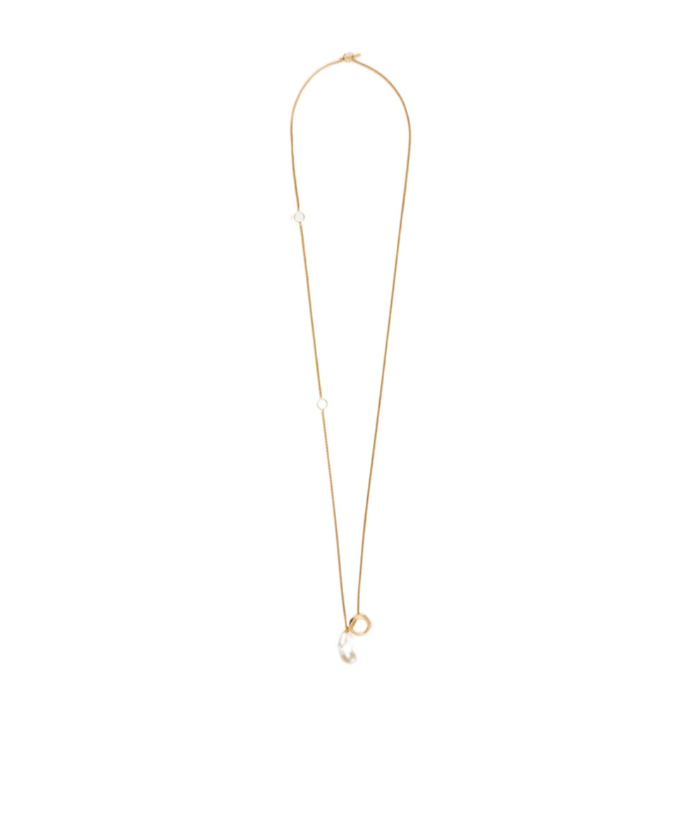 Jil Sander Embellished Necklace In Gold