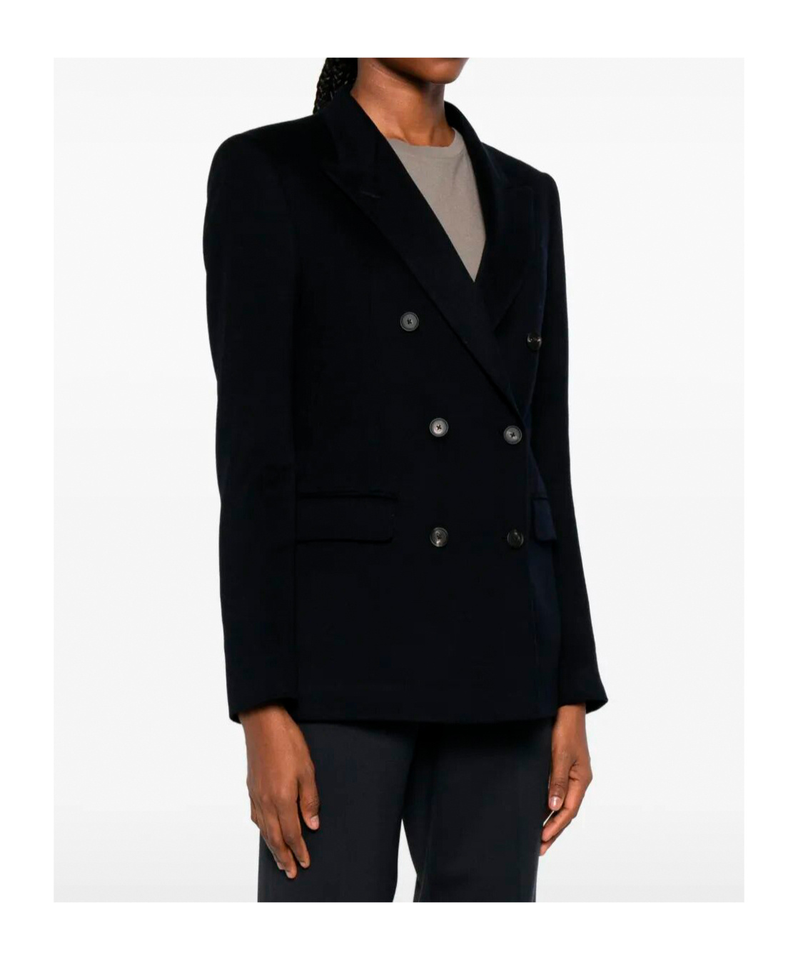 Tagliatore Cashmere Double-breasted Blazer In Black