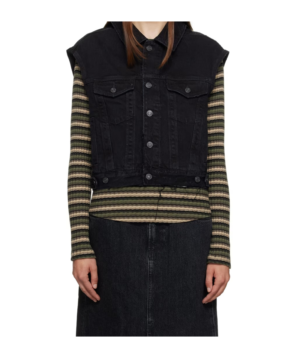 Agolde Button Denim Vest