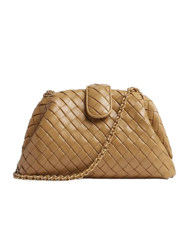 Bottega Veneta Teen Lauren 1980 Bag With Chain In Nude