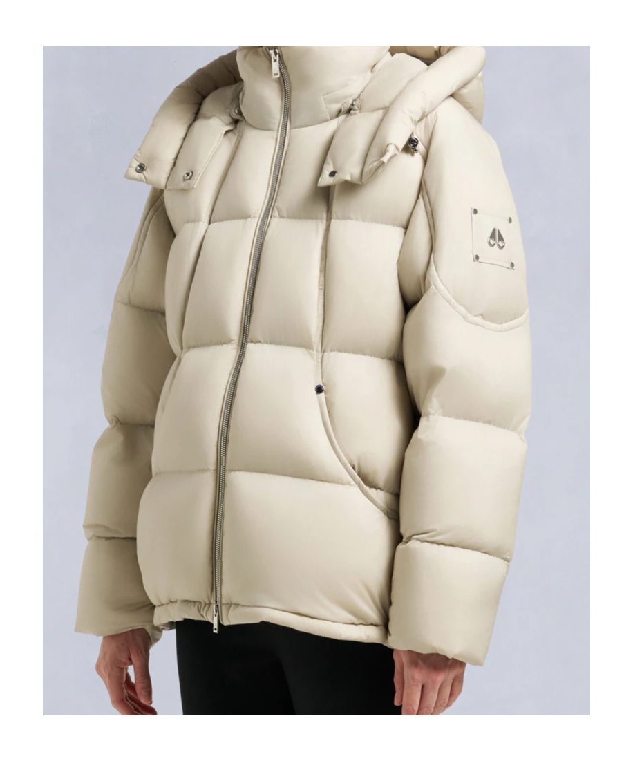 Moose Knuckles Long-sleeved Down Jacket In White