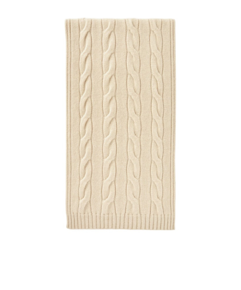 Loro Piana Twisted Knitted Scarf In Nude