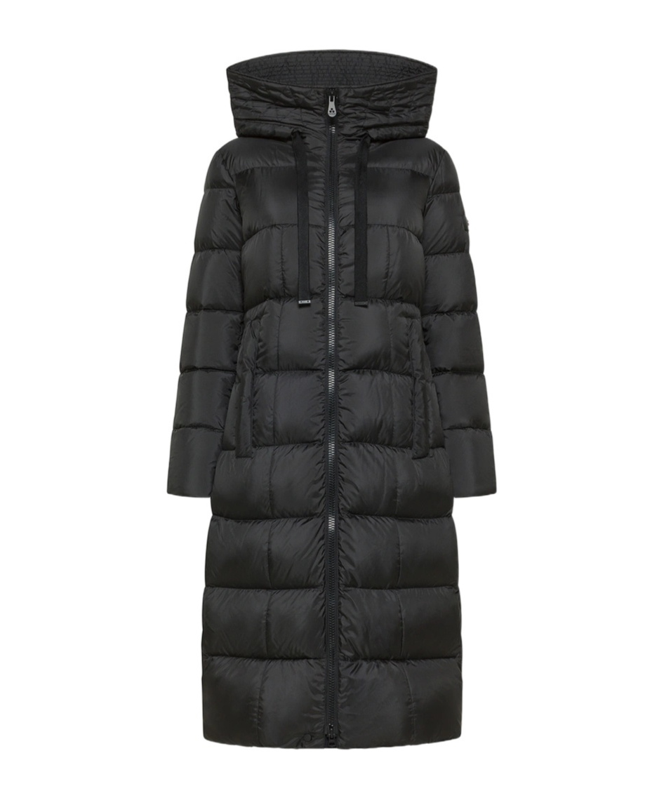 Peuterey Tailored Black Coat With Structured Silhouette And Timeless Design In Black