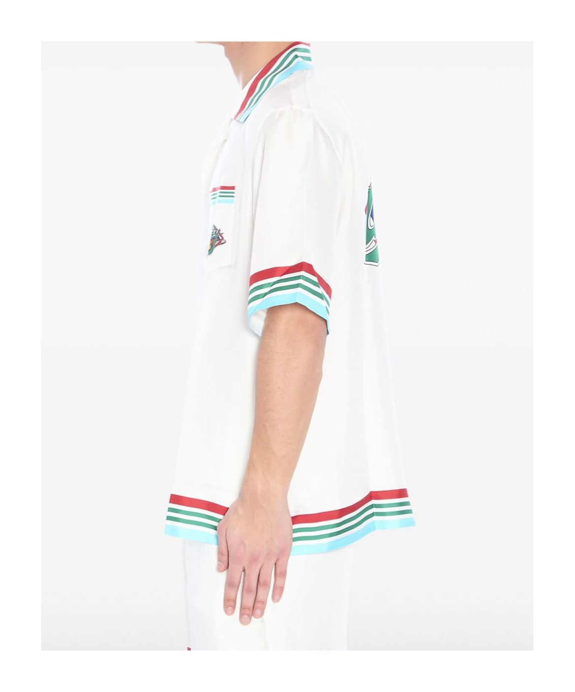 Casablanca Casa Way World Series Silk Shirt In White