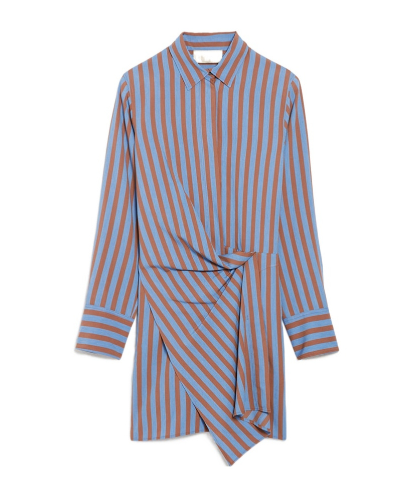 Vanessa Bruno Long-sleeved Dress In Blue