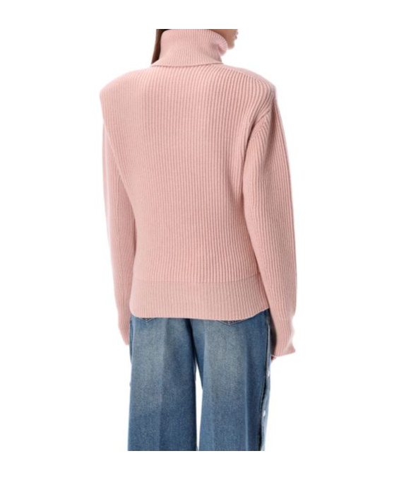 Stella Mccartney Women's High Neck Cashmere Sweater In Pink