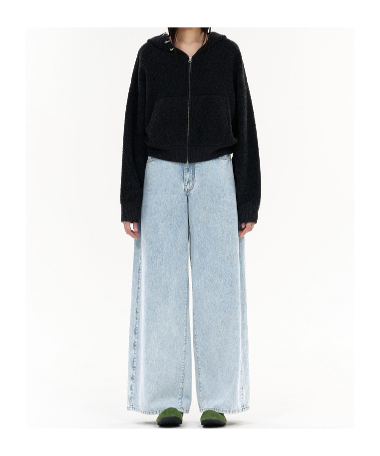 We11 Done Oversized Low-rise Denim Pants In Blue