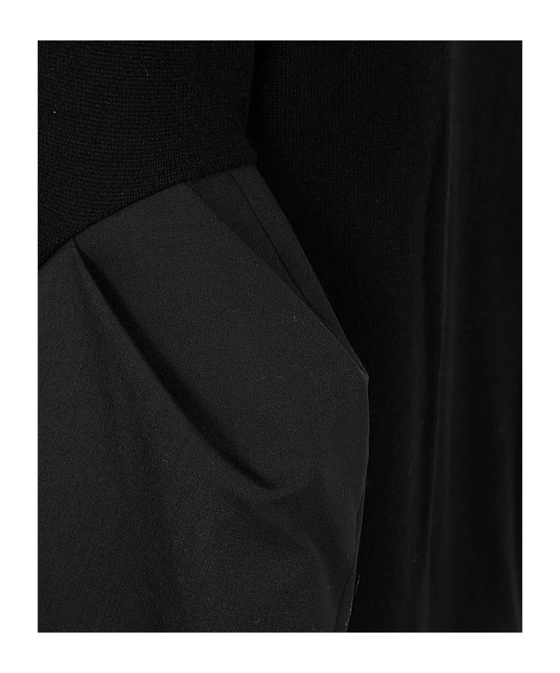 Sacai Suiting X Knit Jacket In Black