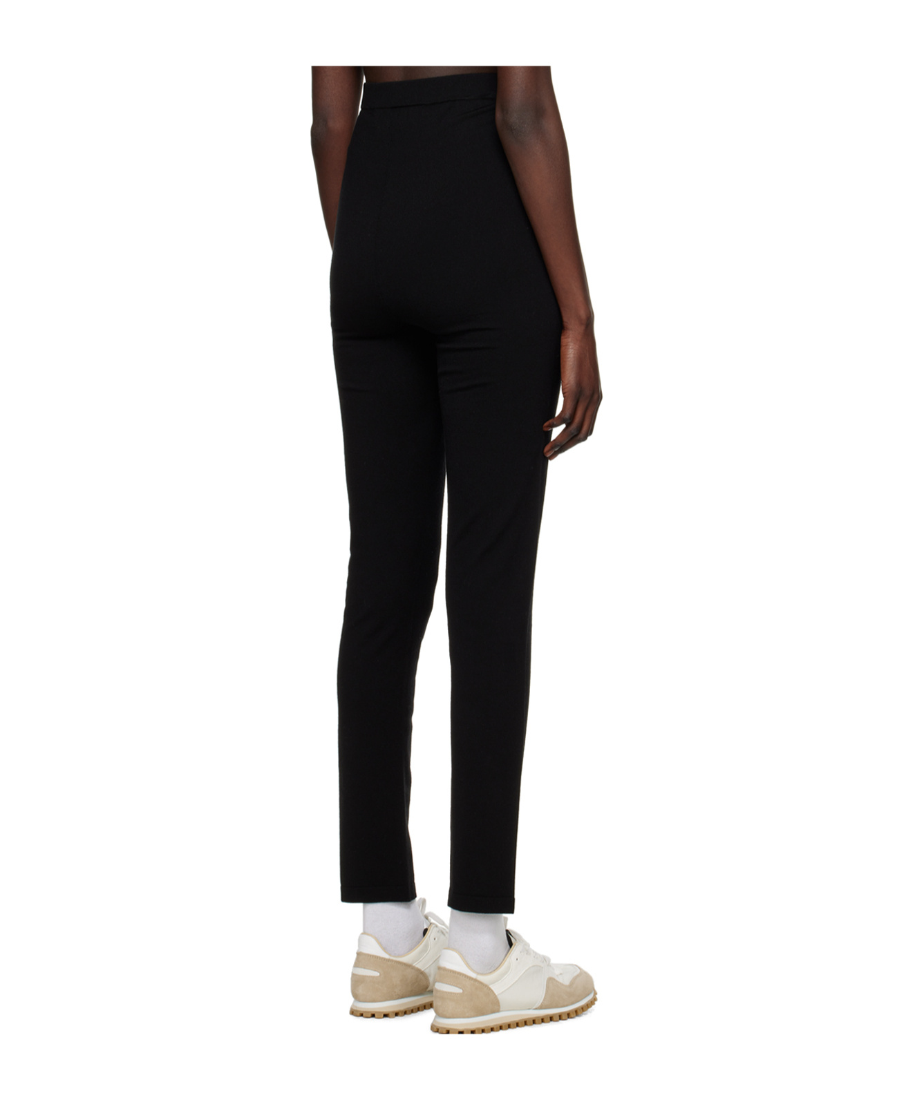 Studio Nicholson Elastic Waistband Casual Pants In Black