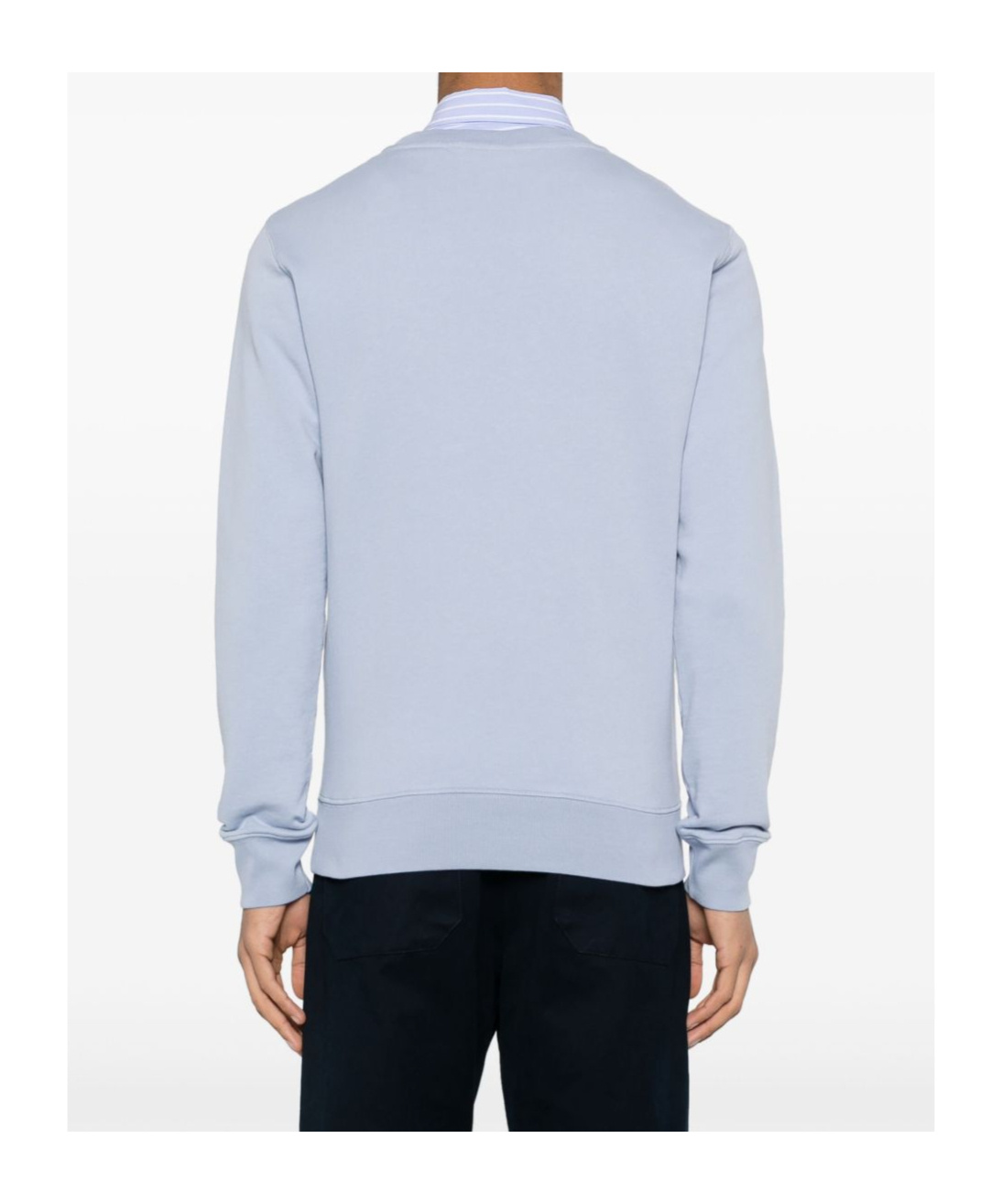 MAISON KITSUNÉ MAISON KITSUNÉ CHILLAX FOX PATCH CREWNECK SWEATSHIRT