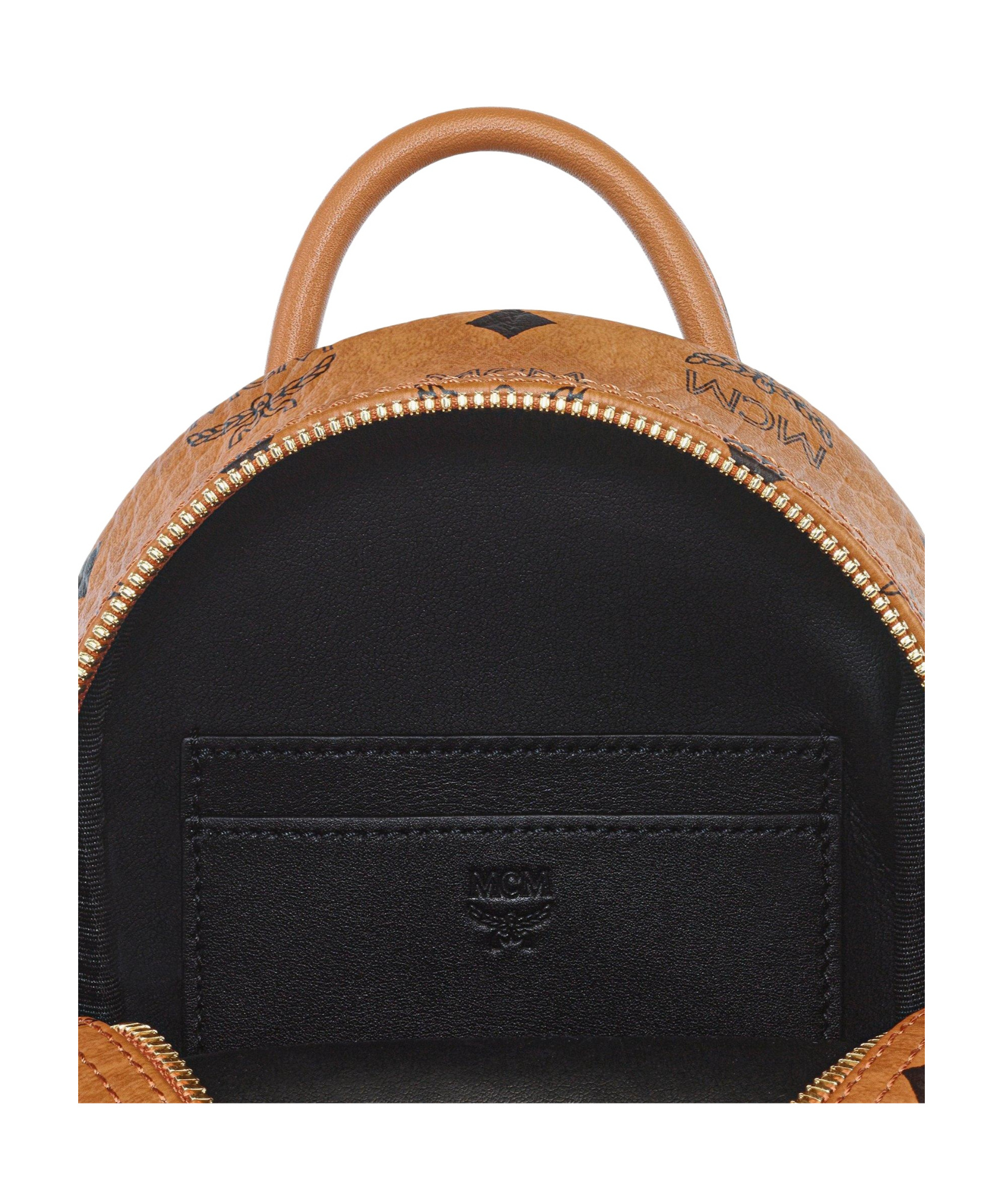 Mcm X-mini Stark Side Stud Convertible Backpack In Brown