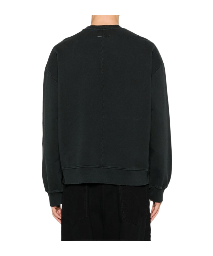 Mm6 Maison Margiela Round-neck Sweater In Black