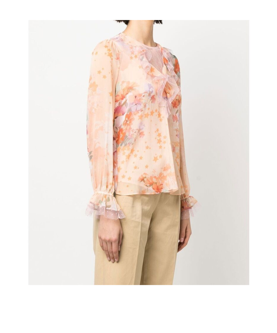 Twinset Ruffled Floral-print Blouse