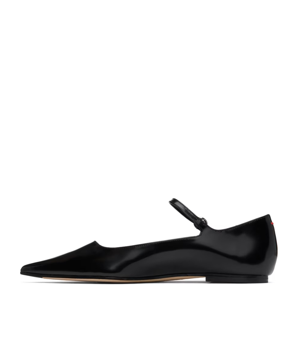 Shop Aeyde Cleo Ballet Flats In Black