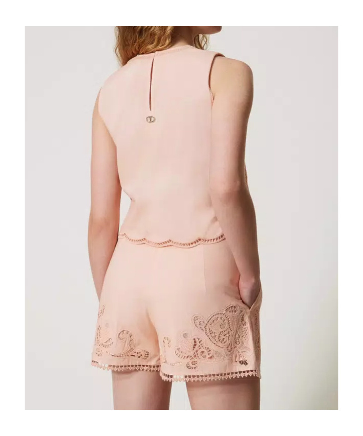 Twinset Twin-set Embroidered Detail Shorts