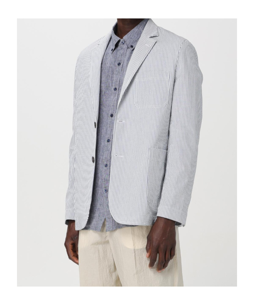 Doppiaa Single-breasted Suit Jacket In White