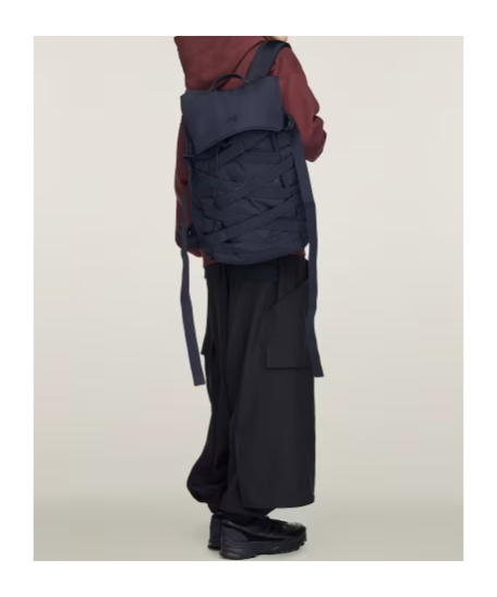Y-3 Cinch Backp Nylon Backpack In Black