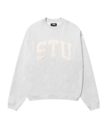 Stussy Patchwork Crewneck Sweatshirt In Gray