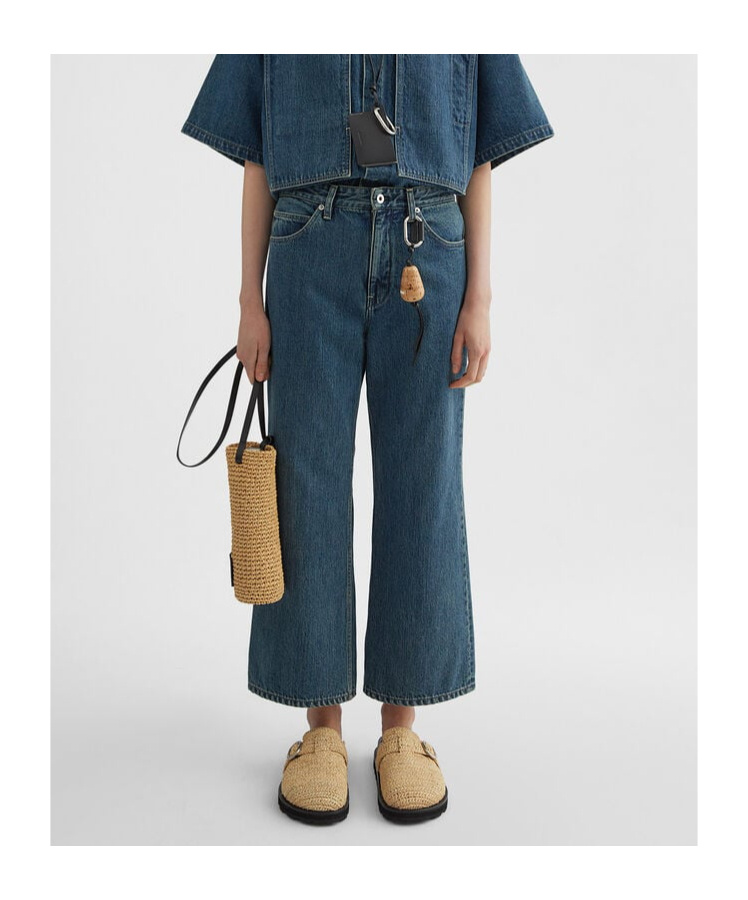 Jil Sander Women Denim Wide-leg Jeans In Blue