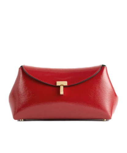 Totême T-lock Clutch Bag In Red